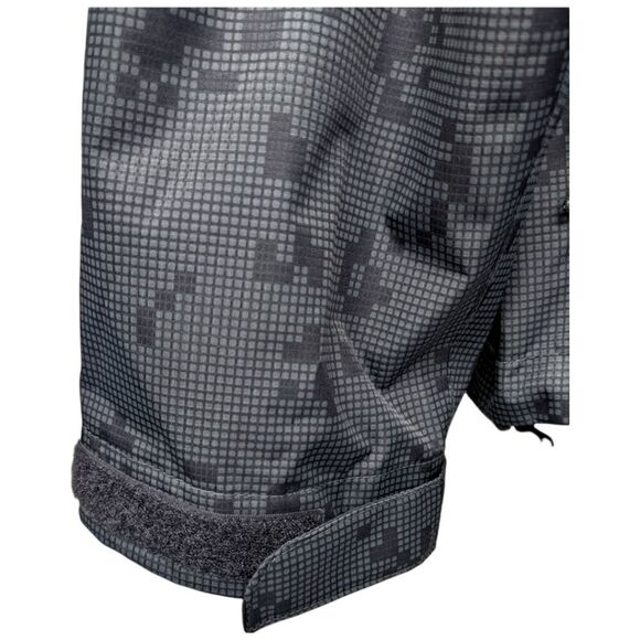 Levi's Men's Dark Green Tarmac Print Performance Windbreaker Hood Jacket Size L - Picture 10 of 15